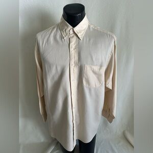 Brooks Brothers 346 Shirt Men's 16x32 Yellow Check Button Down Long Sleeve